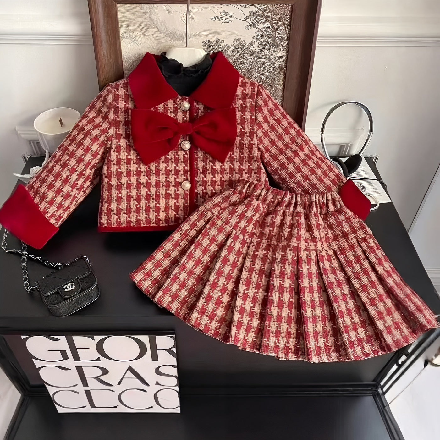 קרדיגן רובי סט חגיגי עם קרדיגן