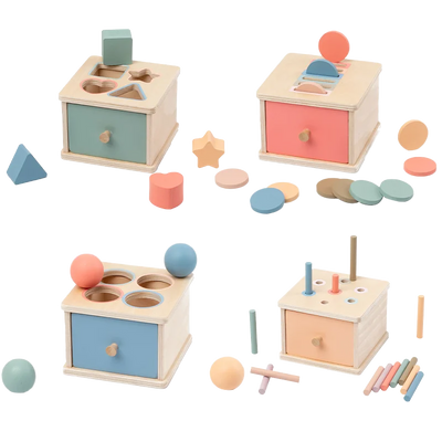 קופסת צורות עץ WoodJoy