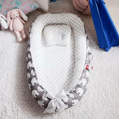 מיטת תינוק ניידת עם כרית BabyNest - BABITO, תמונה 4